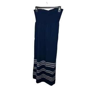 Elegant Navy Blue Maxi Dress‎